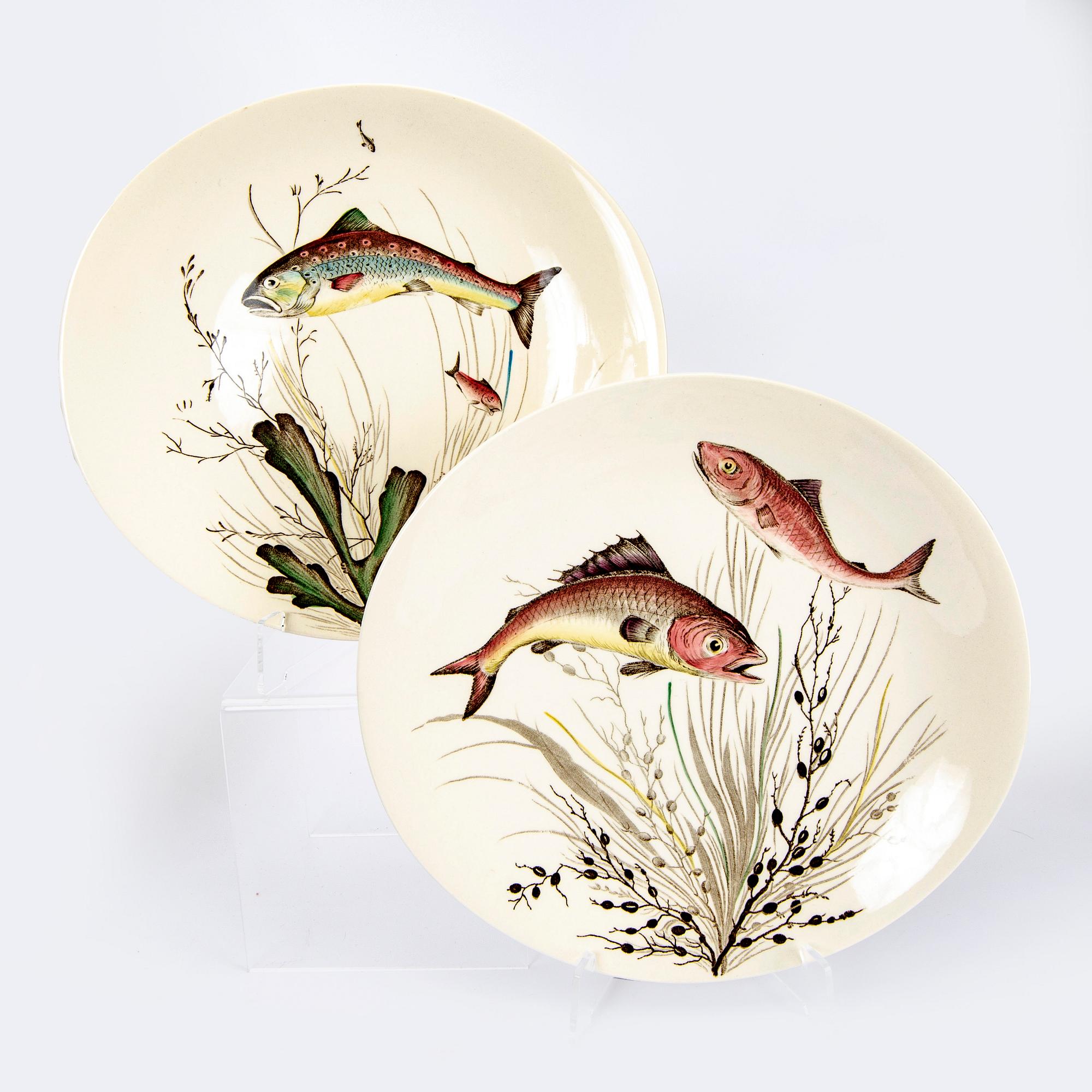 A Johnson Bros "Fish" 8 pcs dinner service.