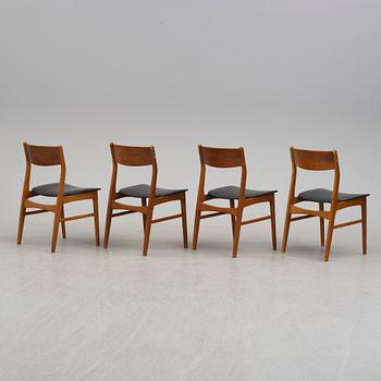 A set of four chairs marked Faldseld, Denmark, second half of the 20th century.