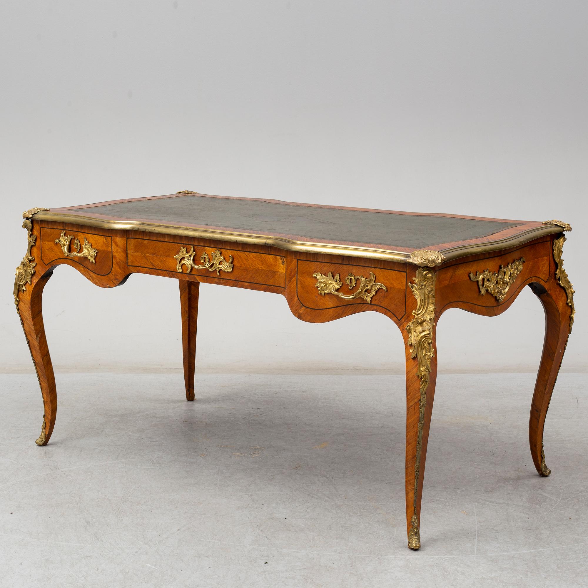 A second half 19th century Louis XV-style writing desk.