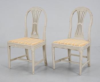 STOLAR, ett par, gustavianska, 1700-talets andra hälft.