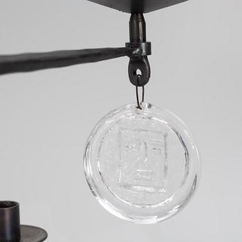 Erik Höglund, golvkandelaber, Boda Smide, 1960-70-tal.