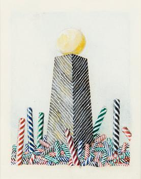 STEN EKLUND, gouache, signed and dated -84.