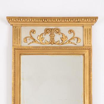 A Gustavian style mirror, first half of the 20th Century.