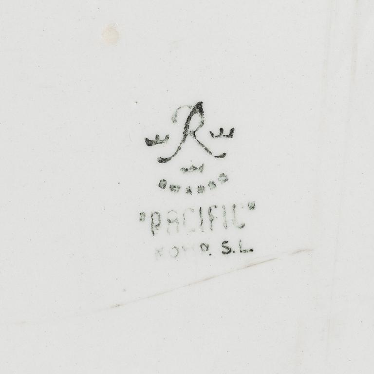 SYLVIA LEUCHOVIUS, three stoneware wall reliefs, Rörstrand, Sweden, one dated 1953.