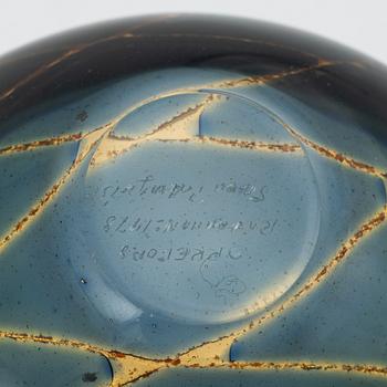 Sven Palmqvist, a 'Ravenna' glass bowl, Orrefors.