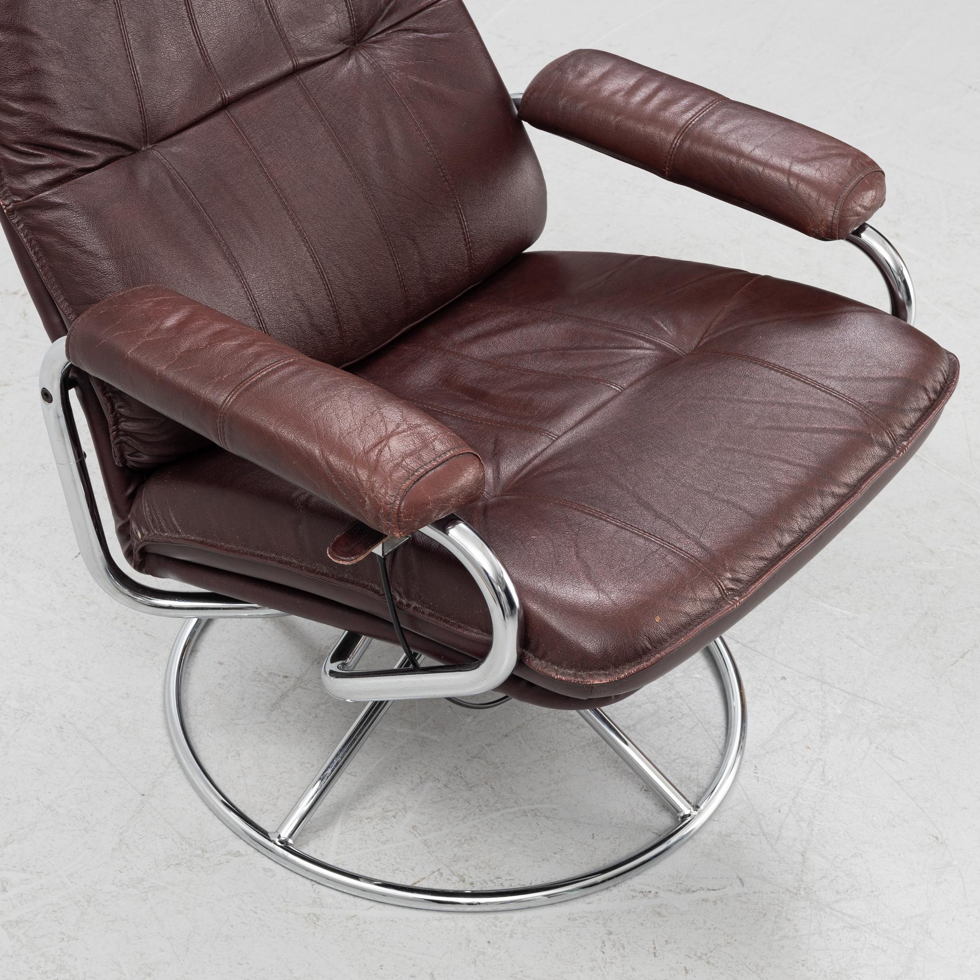 Fåtölj, "Stressless View", Ekornes, Norge, 1900-talets senare hälft.