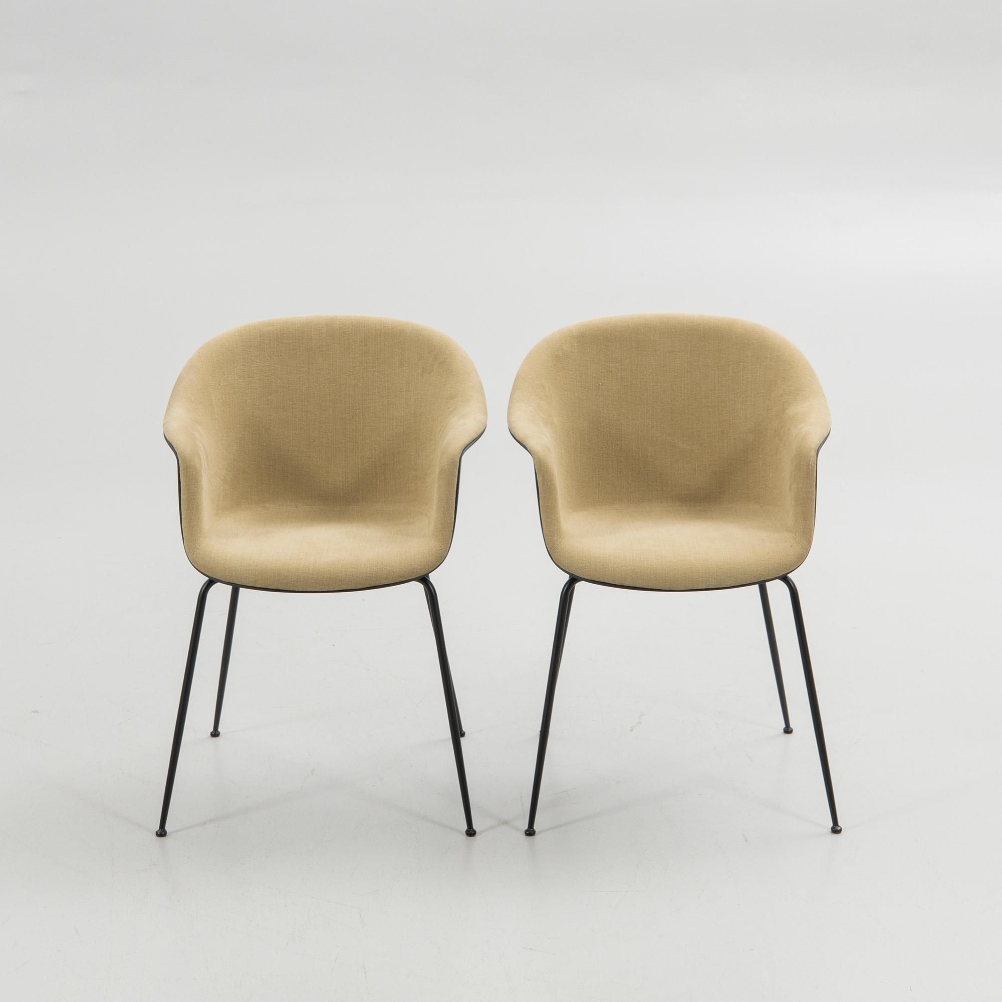 GamFratesi, Chairs, a pair, "Bat Chair", Gubi, Denmark.