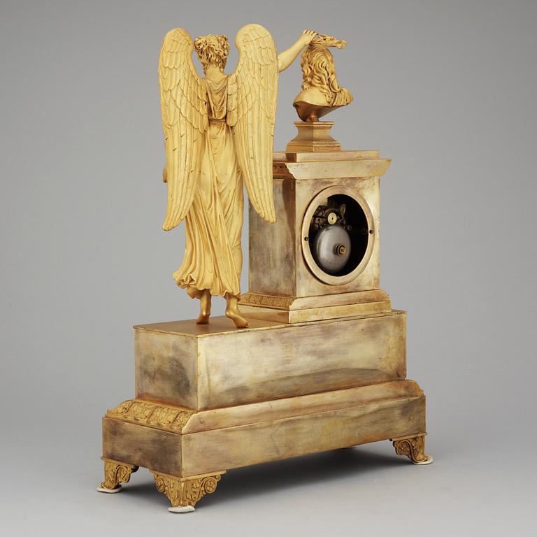 A French late Empire 19th century mantel clock.