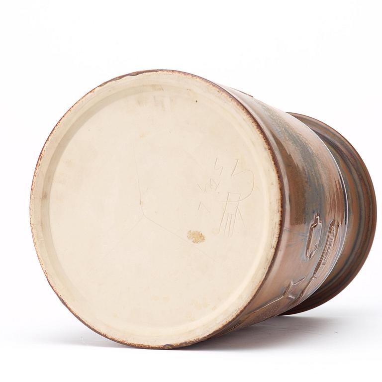 Stig Lindberg, A Stig Lindberg stoneware vase, Gustavsberg studio, Sweden 1961.