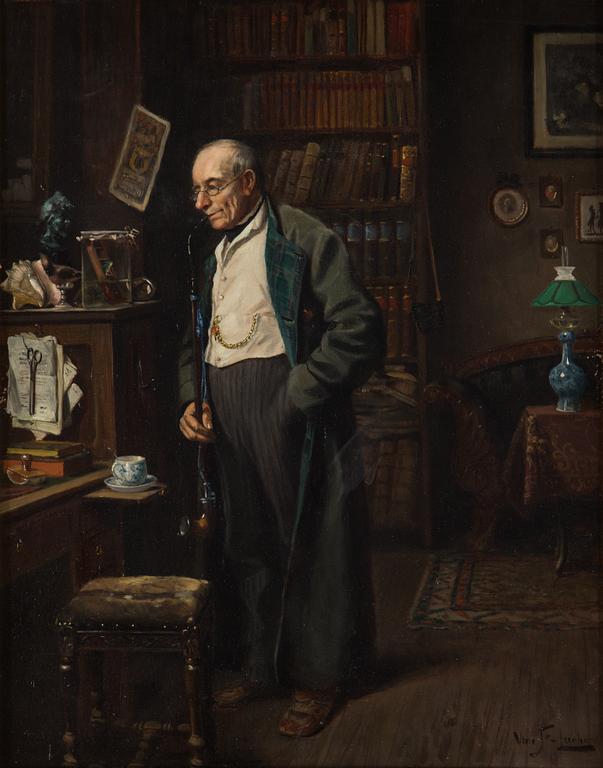 VINCENT STOLTENBERG-LERCHE, panel, signed Vinc. St-Lerche.