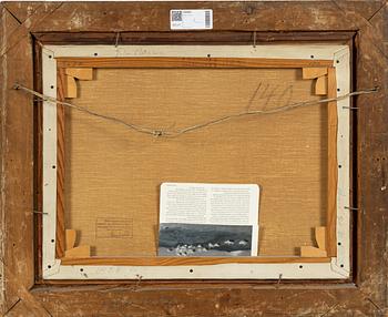 Bruno Liljefors, Vårlandskap med gärdesgård.