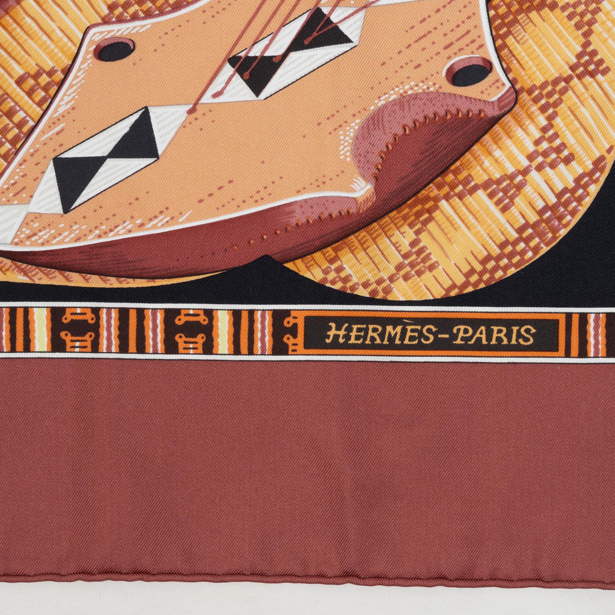 Hermès, scarf "Au Son du Tam-Tam".