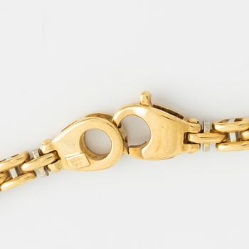 Collier, 18K guld, tvåfärgat.