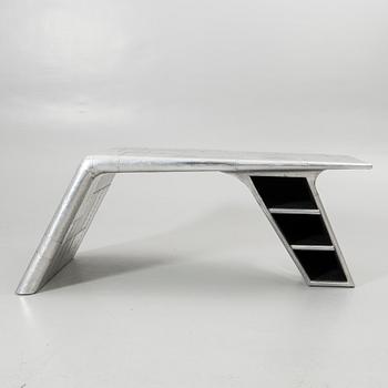 Timothy Oulton, desk “Aviator Blackhawk Valkyrie”, Artwood, 2000s.