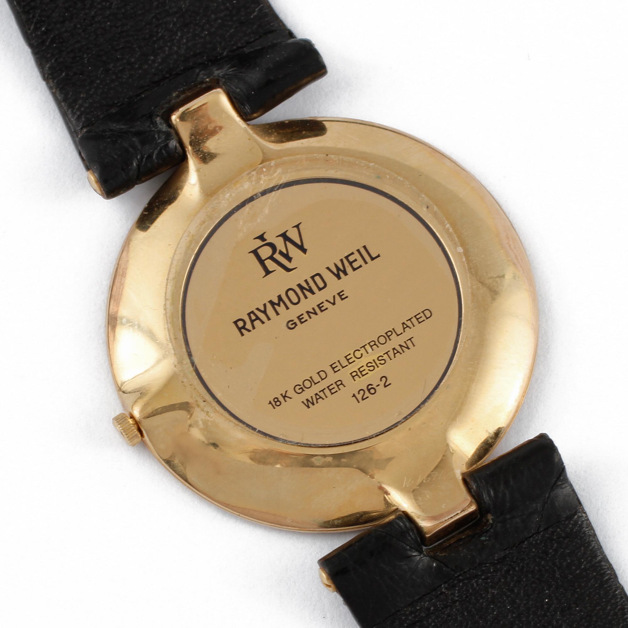 ARMBANDSUR, Raymond Weil, doublé, Otello 126-2, 1987.