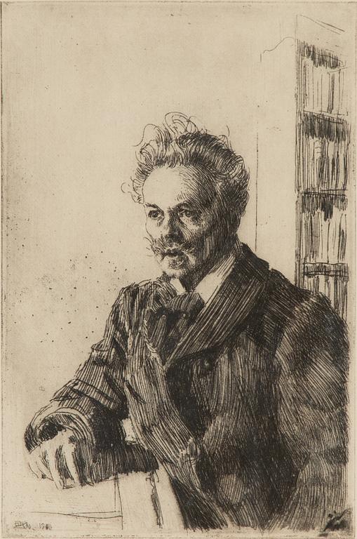 Anders Zorn, 'August Strindberg'.