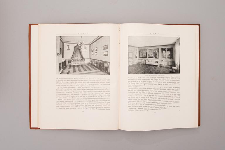 A four-volume book set about mansions in Finland "Herrgårdar i Finland", Helsinki 1928-30.