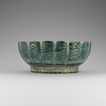 SKÅL, flintgods, Josef Ekberg, Gustavsberg, 1926.