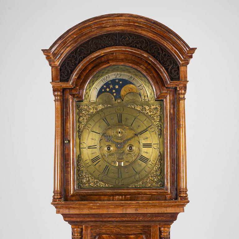 Longcase clock by Matthew Bushel, Aston England.