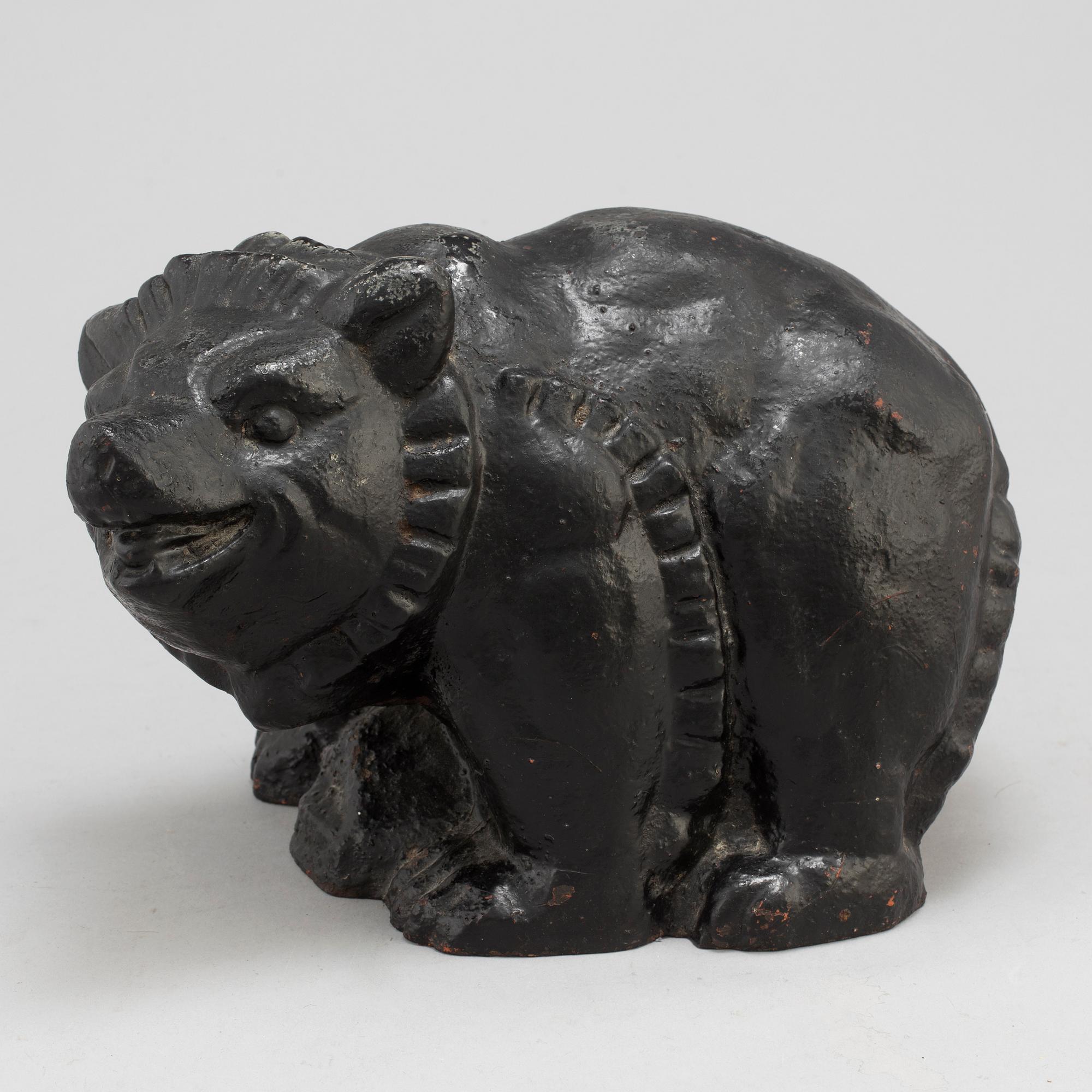 INGEBORG BOJ MODIN-HÜLPHERS, SCULPTURE, Näfveqvarn, cast iron, 1930s.