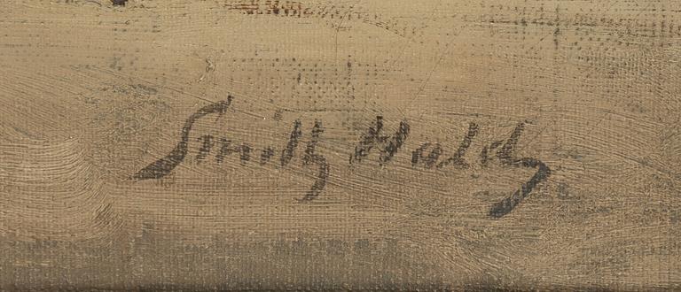 Frithjof Smith-Hald. Mother and childern by the sea.