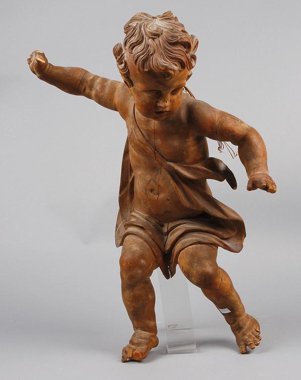 SKULPTUR, trä, barockstil, 1800-tal.