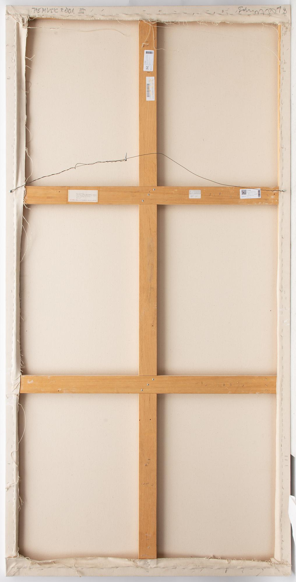 Ben Schonzeit, "Music Room: Blackboard Diptych".