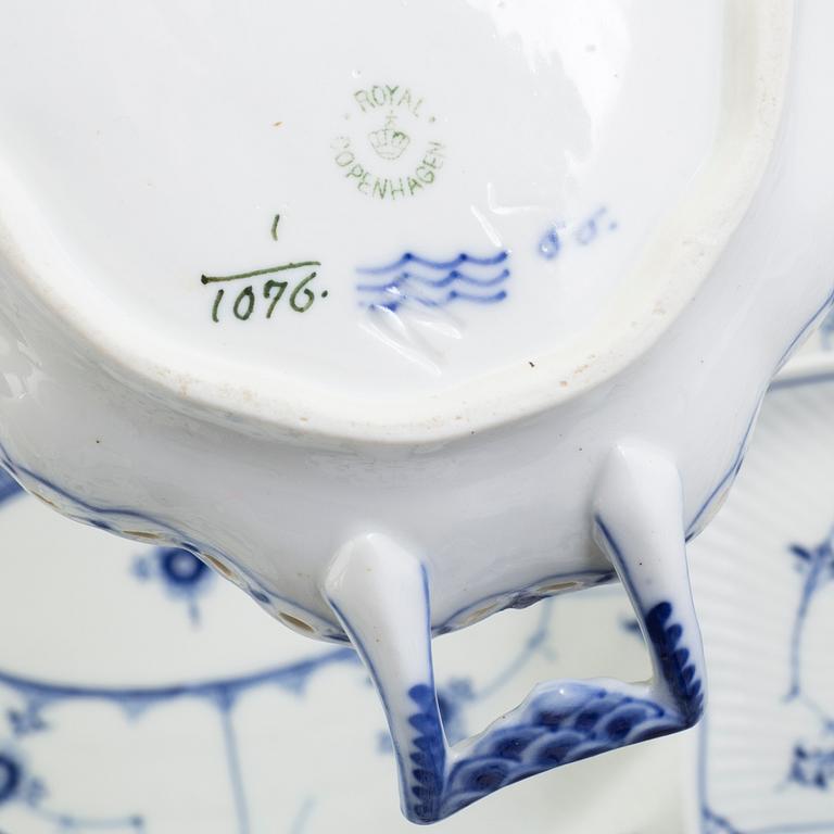 A 144 piece porcelain service 'Musselmalet', Royal Copenhagen, Denmark.