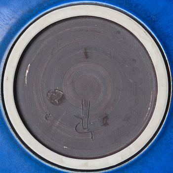 Berndt Friberg, a stoneware dish, Gustavsberg studio, Sweden 1958.