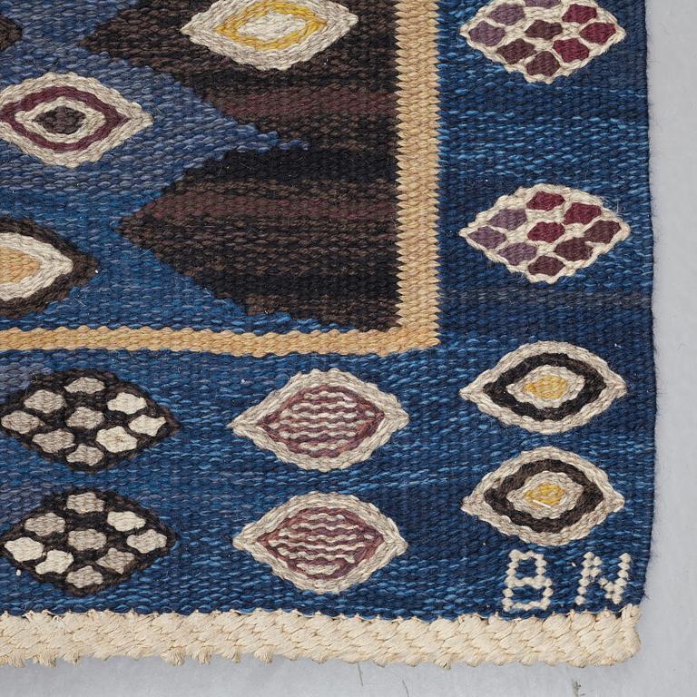 Barbro Nilsson, A CARPET, "Snäckorna", flat weave, ca 346 x 247,5 cm, signed AB MMF BN.