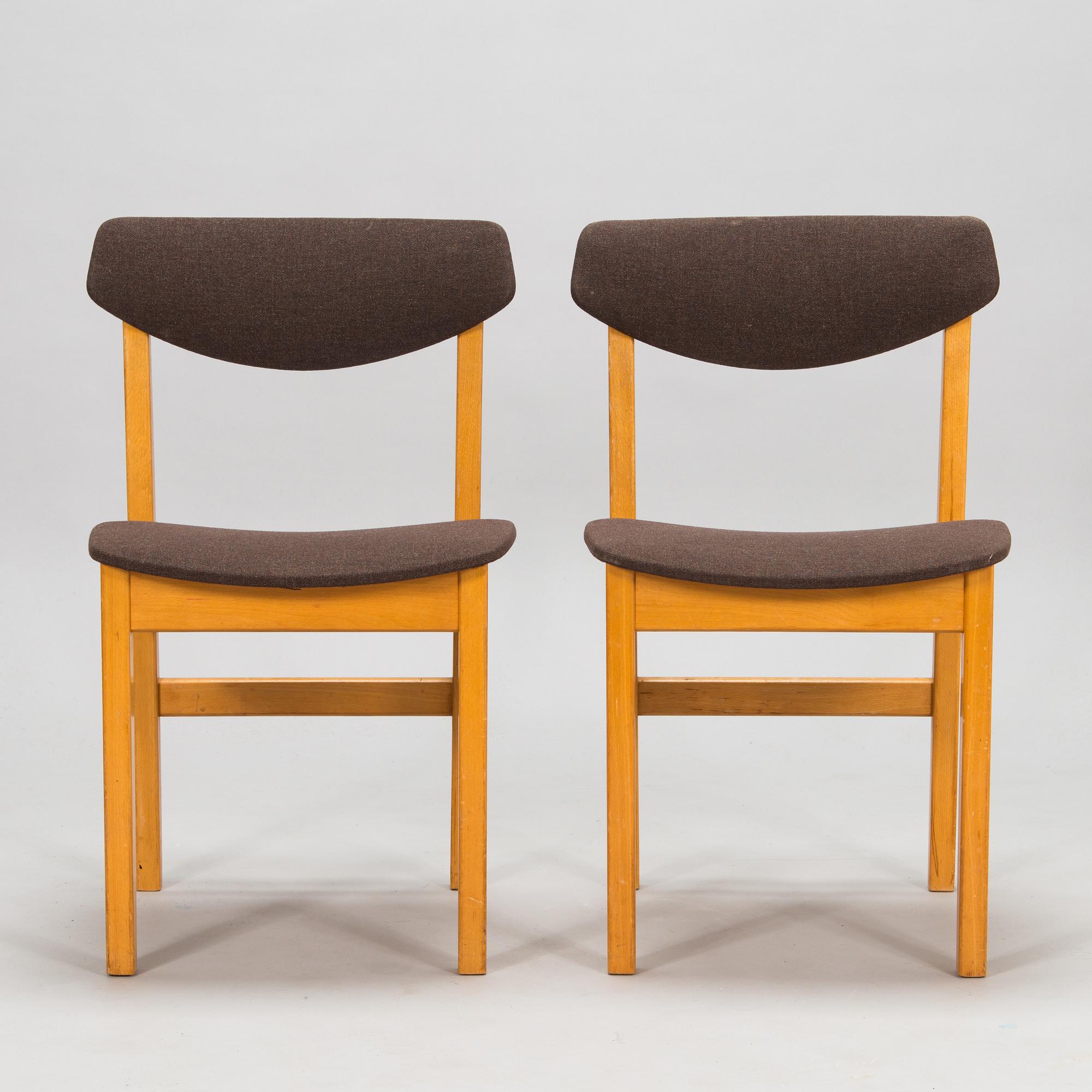 Lasse Ollinkari, six 1960s "Ervi chairs" for Artek. .