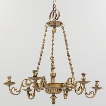 Chandelier, Baroque style, circa 1900.