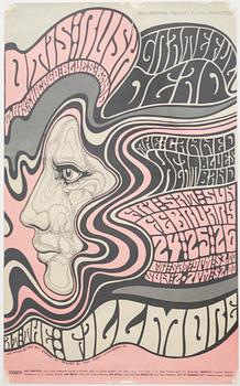 Wes Wilson, Bonnie MacLean & Greg Irons, "Bill Graham Presents", concert posters, 3 pcs. including West Coast Lithograph, 1967.