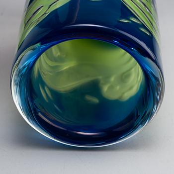 OLLE ALBERIUS, an Ariel glass vase, Orrefors, Sweden 1976.