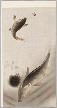 PARTI MÅLNINGAR OCH TRYCK, 9 delar, bl.a. Japan, 1900-tal.