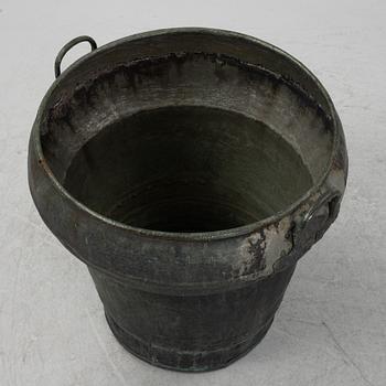 Water barrel, copper, dated 1836.