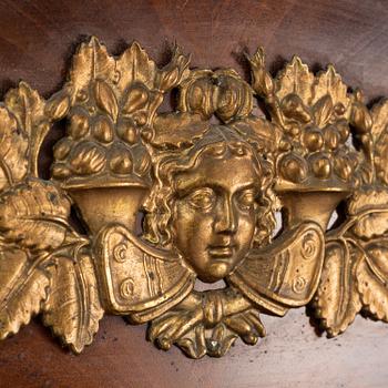 An Empire style dressing table by Johan Öman, Stockholm (1815-33), dated 1827.