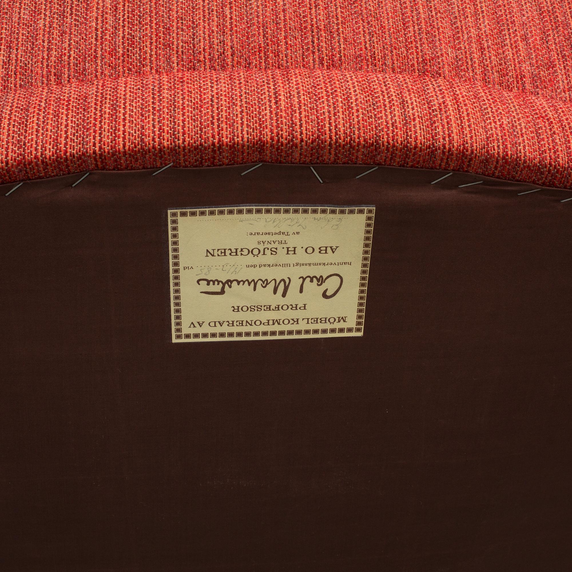 FÅTÖLJ, "Farmor", Carl Malmsten, AB O.H. Sjögren, Tranås, 1900-talets andra hälft.