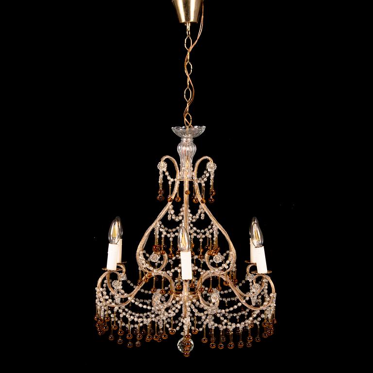 A venetian style chandelier, mid 20th century.