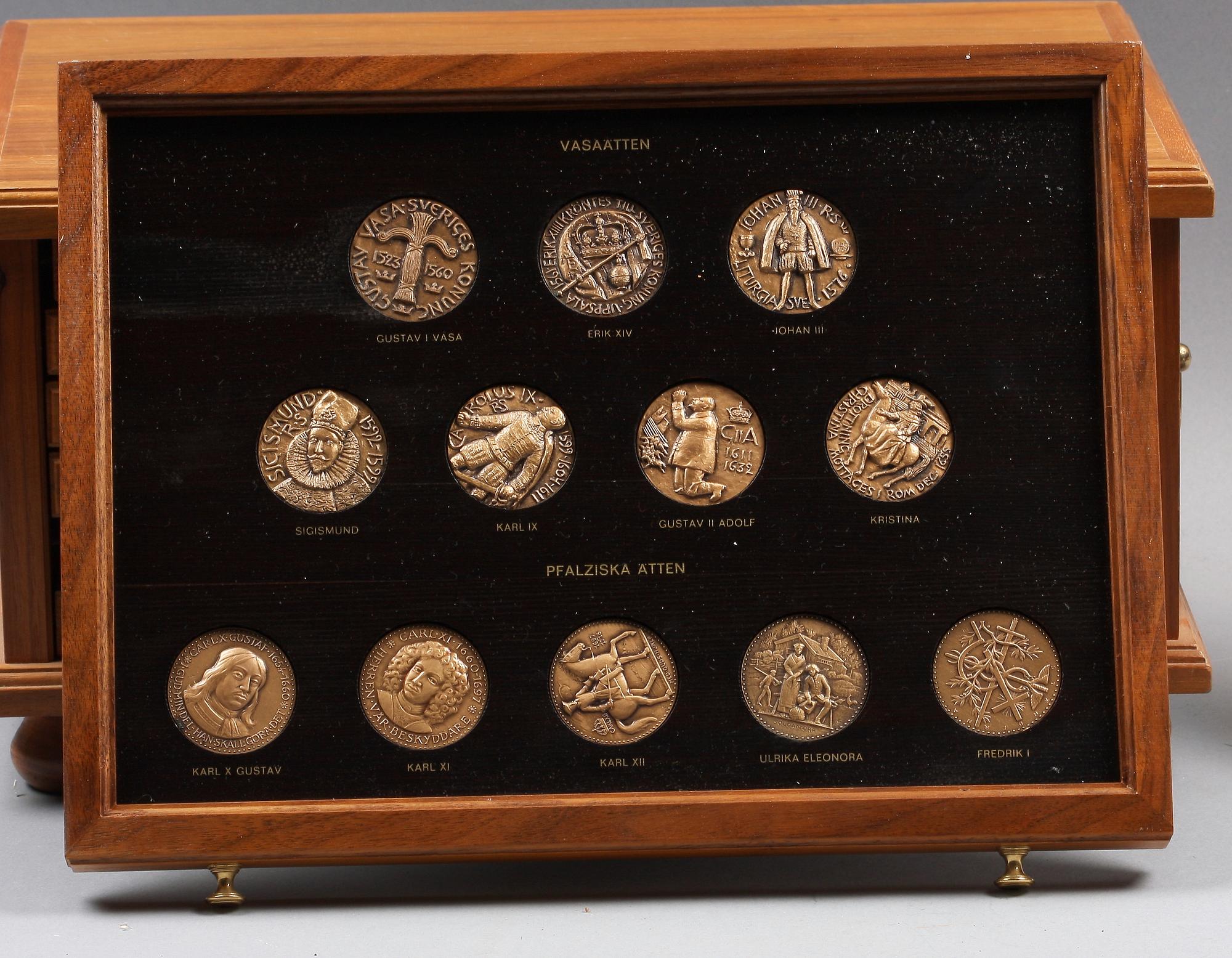 MEDALJSERIE, 60 st, brons. Sporrong.