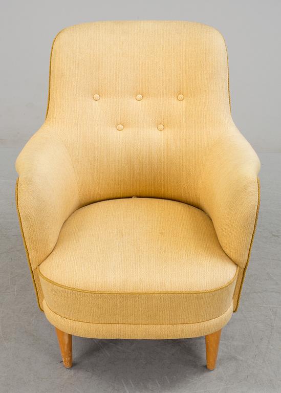 CARL MALMSTEN, fåtölj, "Samsas", 1960-tal.