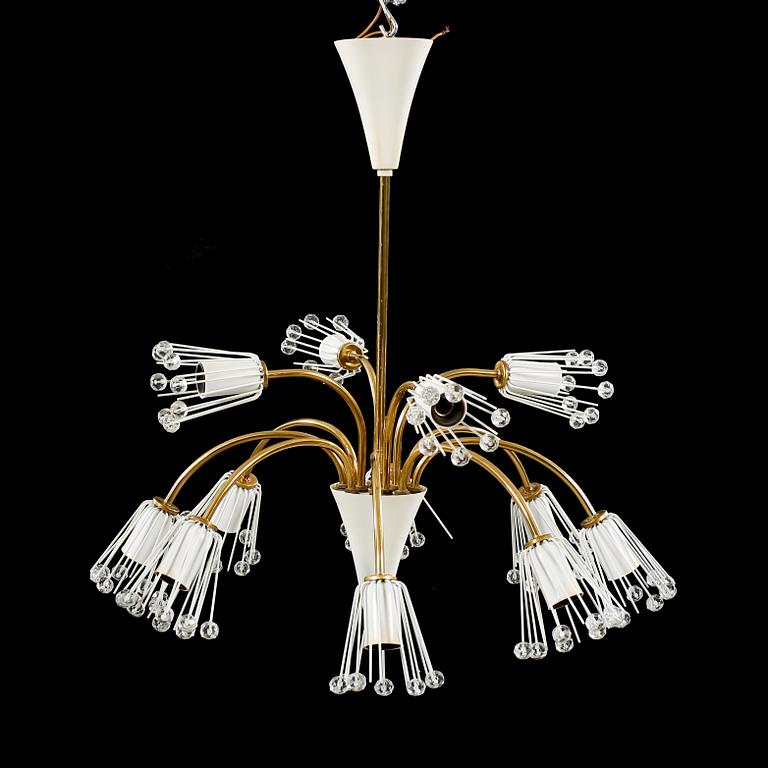 A ceiling lamp and one wall lamp possibly by Emil Stejnar, from the latter half of the 20th century.