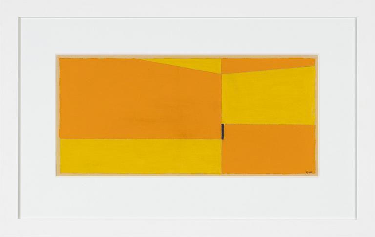 Bengt Orup, mixed media on board, signed.