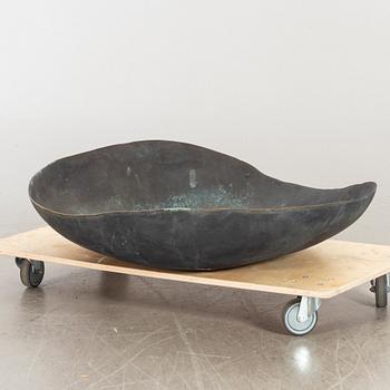 BARBRO BÄCKSTRÖM, a bowl shaped bronze sculpture.