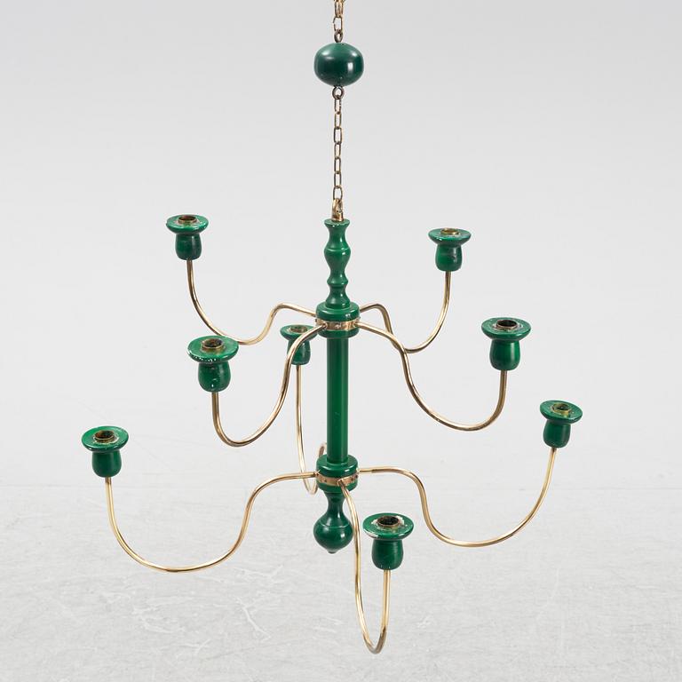 Josef Frank, a model 2586 eight-light chandelier from Firma Svenskt Tenn.