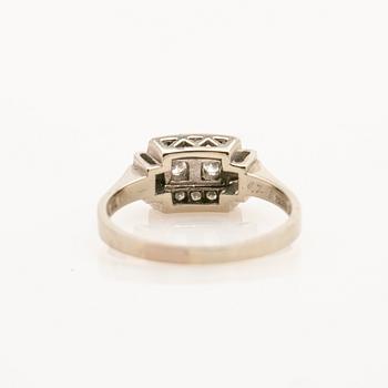 Ring, 18K gold with brilliant-cut diamonds, G. Dahlgren & Co, Malmö, 1966.