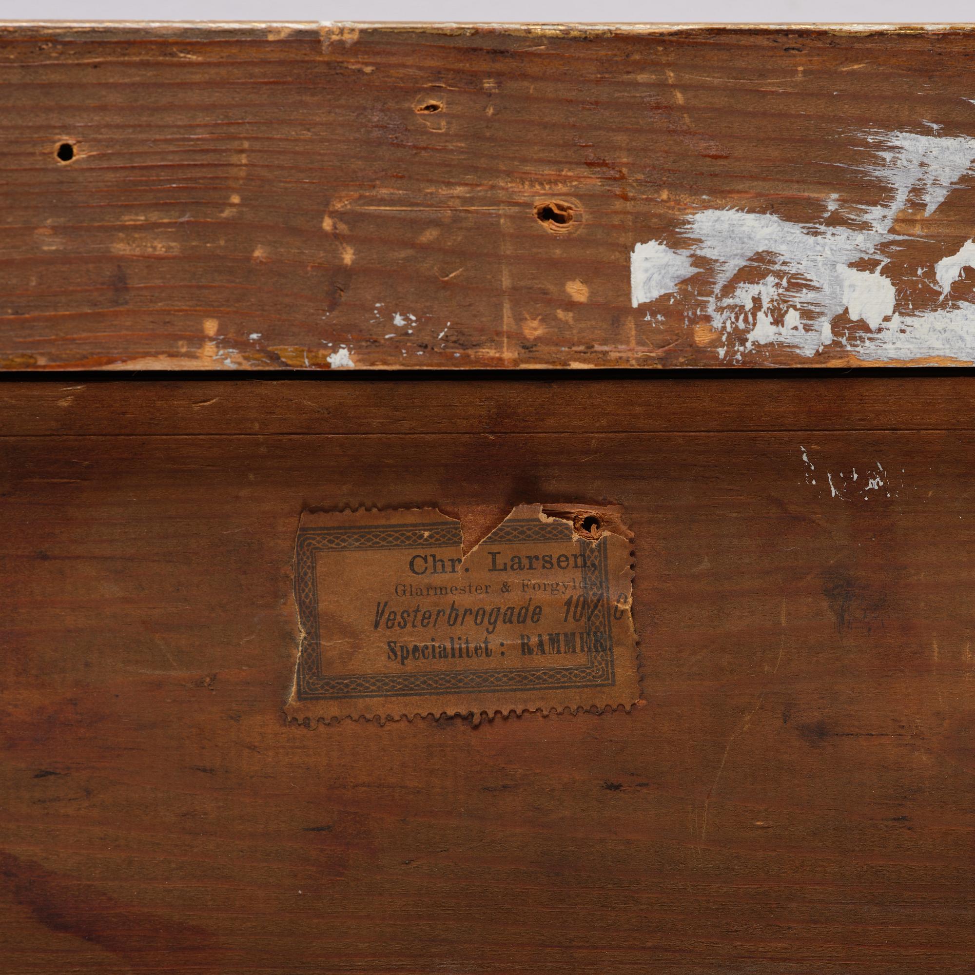 Vilhelm Victor Bille, Steamship sailing on a reach.