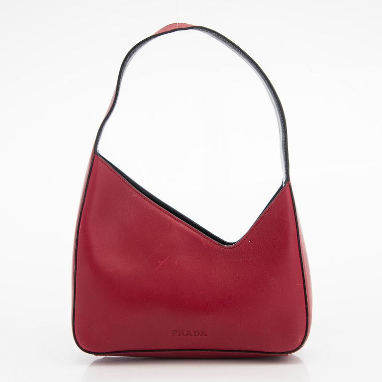 Prada, a leather minibag.