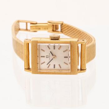 Omega, damarmbandsur, guld.