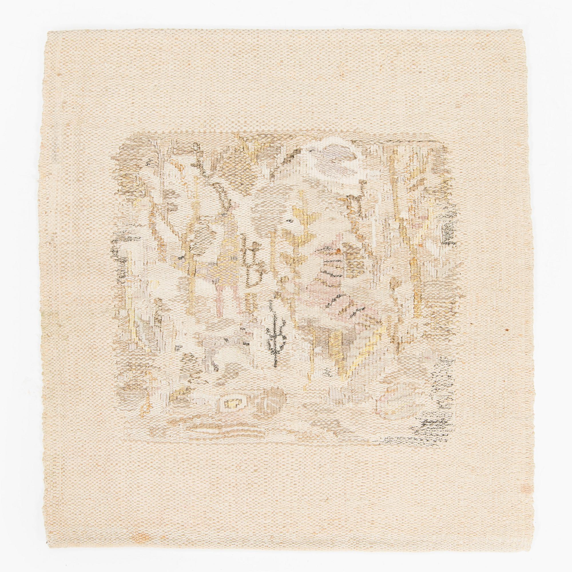 Margareta Ahlstedt-Willandt, kuvakudos, valmistaja Ateljee Margareta Ahlstedt-Willandt.